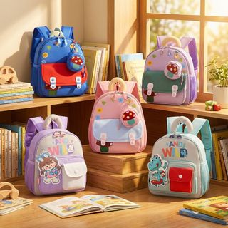 BALO HOẠT HÌNH AND WILD DỄ THƯƠNG CHO BÉ ĐI HỌC NHẸ ÊM, THOẢI MÁI - PIPI STORE