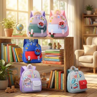 BALO HOẠT HÌNH AND WILD DỄ THƯƠNG CHO BÉ ĐI HỌC NHẸ ÊM, THOẢI MÁI - PIPI STORE