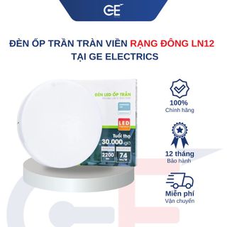 Đèn Ốp Trần Tràn Viền Rạng Đông LN12N LN12 tại GE Electrics