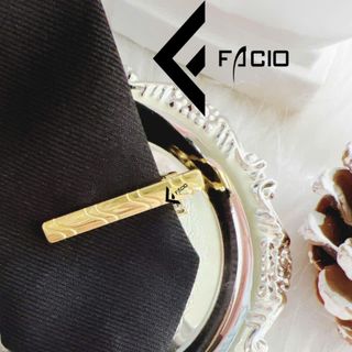 Kẹp cà vạt vàng nhỏ Facio hợp kim kim loại AV01