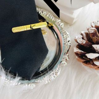 Kẹp cà vạt vàng nhỏ Facio hợp kim kim loại AV01