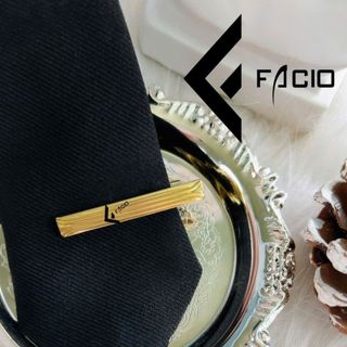 Kẹp cà vạt vàng nhỏ Facio hợp kim kim loại AV01