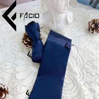 Cà vạt nam phi bóng thắt sẵn Facio bản lớn C0155