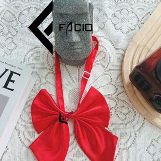 Nơ bướm nữ phi bóng Facio đuôi dài thắt sẵn X03