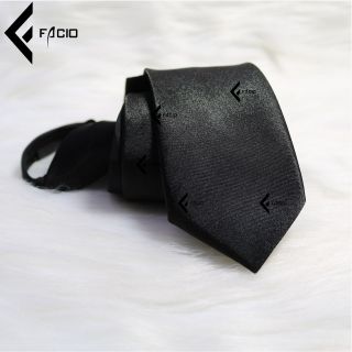 Cà vạt nam phi bóng thắt sẵn Facio bản nhỏ C0156
