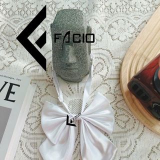 Nơ bướm nữ phi bóng Facio đuôi dài thắt sẵn X03