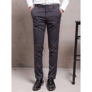 Quần tây nam ôm đùi Facio vải sẹc poly co giãn Q04