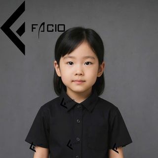 Áo sơ mi em bé Facio tay ngắn gọn gàng S11