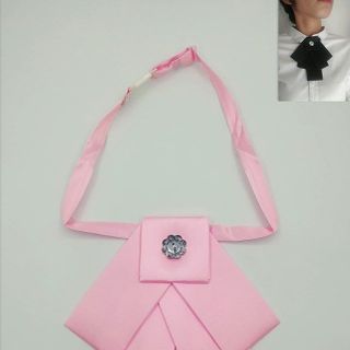 Nơ cà vạt nữ phi bóng cài sẵn Facio xếp tầng X09