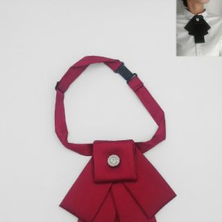 Nơ cà vạt nữ phi bóng cài sẵn Facio xếp tầng X09