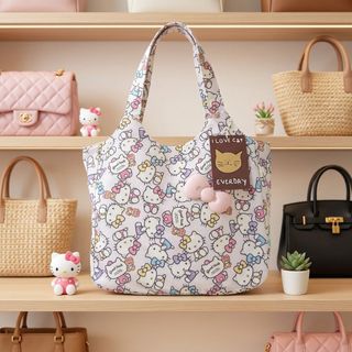 TÚI TOTE KITTY CUTE, CHỐNG THẤM NƯỚC, ĐI HỌC ĐI CHƠI ĐỀU HỢP A0299 - PIPI STORE