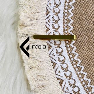 Kẹp cà vạt trơn Facio hợp kim nhiều màu AT01
