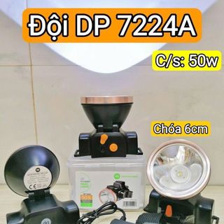 ĐÈN PIN ĐỘI ĐẦU SIÊU SÁNG 50W DP 7224A
