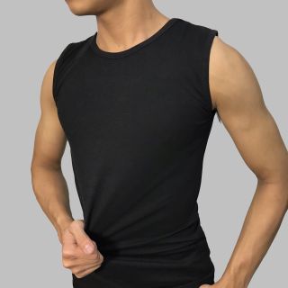 Áo ba lỗ nam cổ tròn ôm body tôn dáng mặc trong thun poly U08