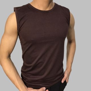 Áo ba lỗ nam cổ tròn ôm body tôn dáng mặc trong thun poly U08