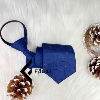 Cà vạt nam họa tiết thắt sẵn Facio bản lớn C0020