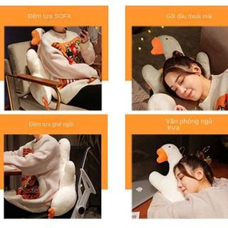 GỐI TỰA LƯNG HÌNH NGỖNG 45X55CM