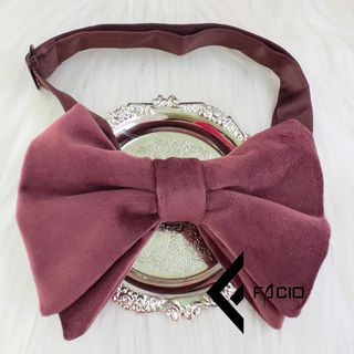 Nơ bướm nam vải nhung thắt sẵn Facio X002