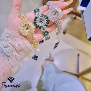 ĐỒNG HỒ NỮ CHÍNH NGẠCH FUNMEI F2158 ĐÍNH ĐÁ CZ FULLBOX HOÁ ĐƠN