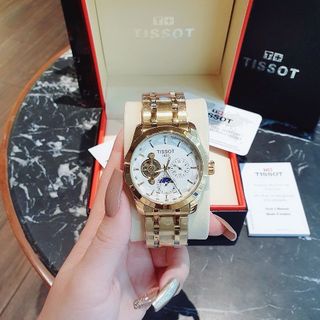 SĂN SALE LỚN ĐỒNG HỒ NAM TRUNG CẤP TIXOT DÂY THÉP LỘ ĐÁY CƠ