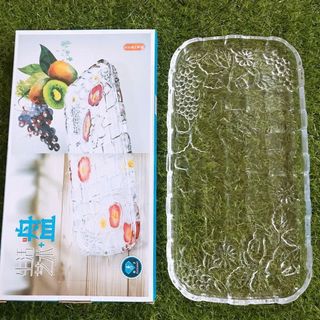 ĐĨA THỦY TINH HÌNH CHỮ NHẬT 27x21CM LXP108