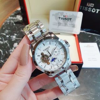 SĂN SALE LỚN ĐỒNG HỒ NAM TRUNG CẤP TIXOT DÂY THÉP LỘ ĐÁY CƠ