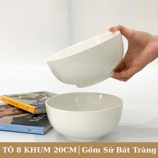 TÔ SỨ TRẮNG TRƠN LOẠI DÀY SIZE 8 - 20CM (T30)