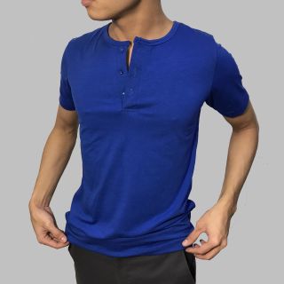 Áo thun nam cổ trụ 3 nút Facio Shop Slim Fit thun poly V03