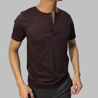 Áo thun nam cổ trụ 3 nút Facio Shop Slim Fit thun poly V03