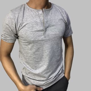 Áo thun nam cổ trụ 3 nút Facio Shop Slim Fit thun poly V03