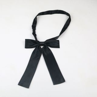 Nơ đeo cổ nữ Facio phi bóng thắt sẵn đuôi dài X17