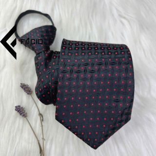 Cà vạt nam họa tiết thắt sẵn Facio classic lớn C0026
