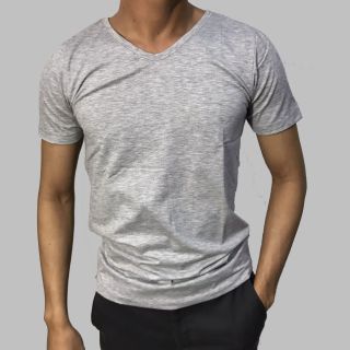 Áo thun nam cổ tim Facio form Slim Fit thun poly V02