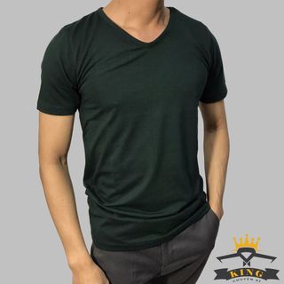 Áo thun nam cổ tim Facio form Slim Fit thun poly V02