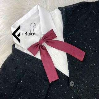 Nơ đeo cổ nữ Facio poly sẹc thắt sẵn đuôi dài X017