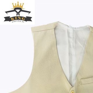 Áo gile nam Facio cổ tim 4 nút Z10