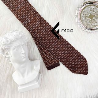 Cà vạt len nam Facio dệt vân nổi đầu nhọn C23