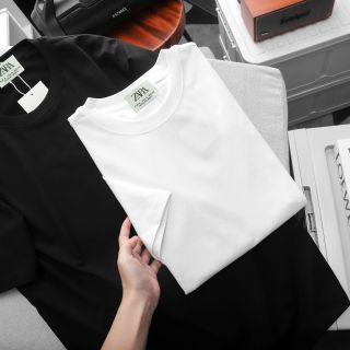 Áo thun namBasic. Cotton 4 chiều xịn, sờ vào là thích. Bo rip đồng màu, thiết kế basic.