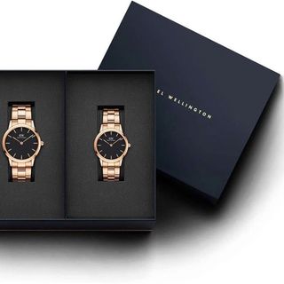 ĐỒNG HỒ NAM NỮ CAO CẤP D WELLINGTON ICONIC THÉP HỒNG FULLBOX HỘP NƠ