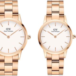 ĐỒNG HỒ NAM NỮ CAO CẤP D WELLINGTON ICONIC THÉP HỒNG FULLBOX HỘP NƠ