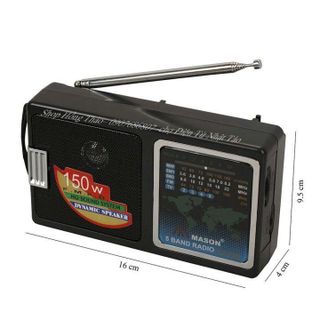 ĐÀI FM RADIO MASON ICF-F400 KÈM 2 VIÊN PIN