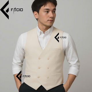Áo ghile nam Facio cổ tim 6 nút Z1-10