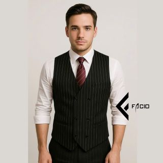 Áo ghile nam Facio cổ tim 6 nút Z1-10