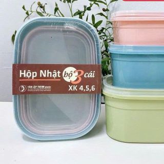 BỘ 3 HỘP NHẬT VUÔNG XUẤT KHẨU