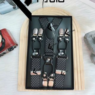 Dây đai thun nam 6 kẹp bản 3.5cm M04