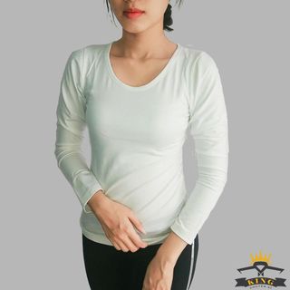 Áo thun nữ Facio tay dài cổ tròn form ôm W05