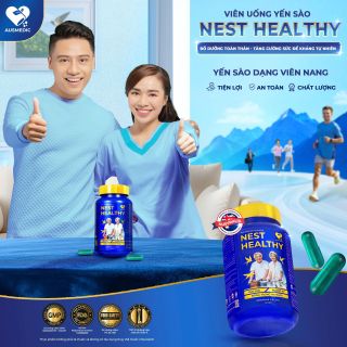 VIÊN UỐNG YẾN SÀO NEST HEALTHY - TĂNG HỆ MIỄN DỊCH, CẢI THIỆN GIẤC NGỦ - YẾN SÀO 22.500MG