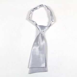 Cà vạt nữ phi bóng trơn thắt sẵn đầu vuông C05