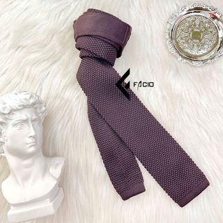 Cà vạt len nam Facio dệt vân nổi đầu vuông C023