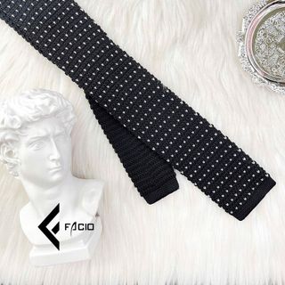 Cà vạt len nam Facio dệt vân nổi đầu vuông C023